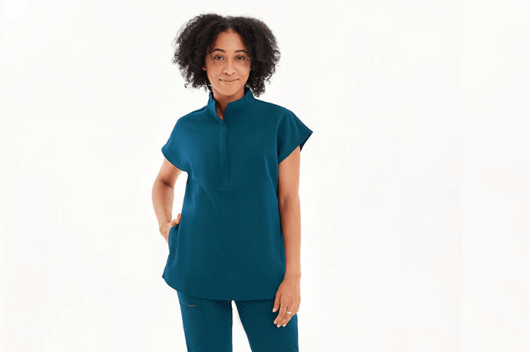 Premium Chinese Collar Women Top Regular Fit