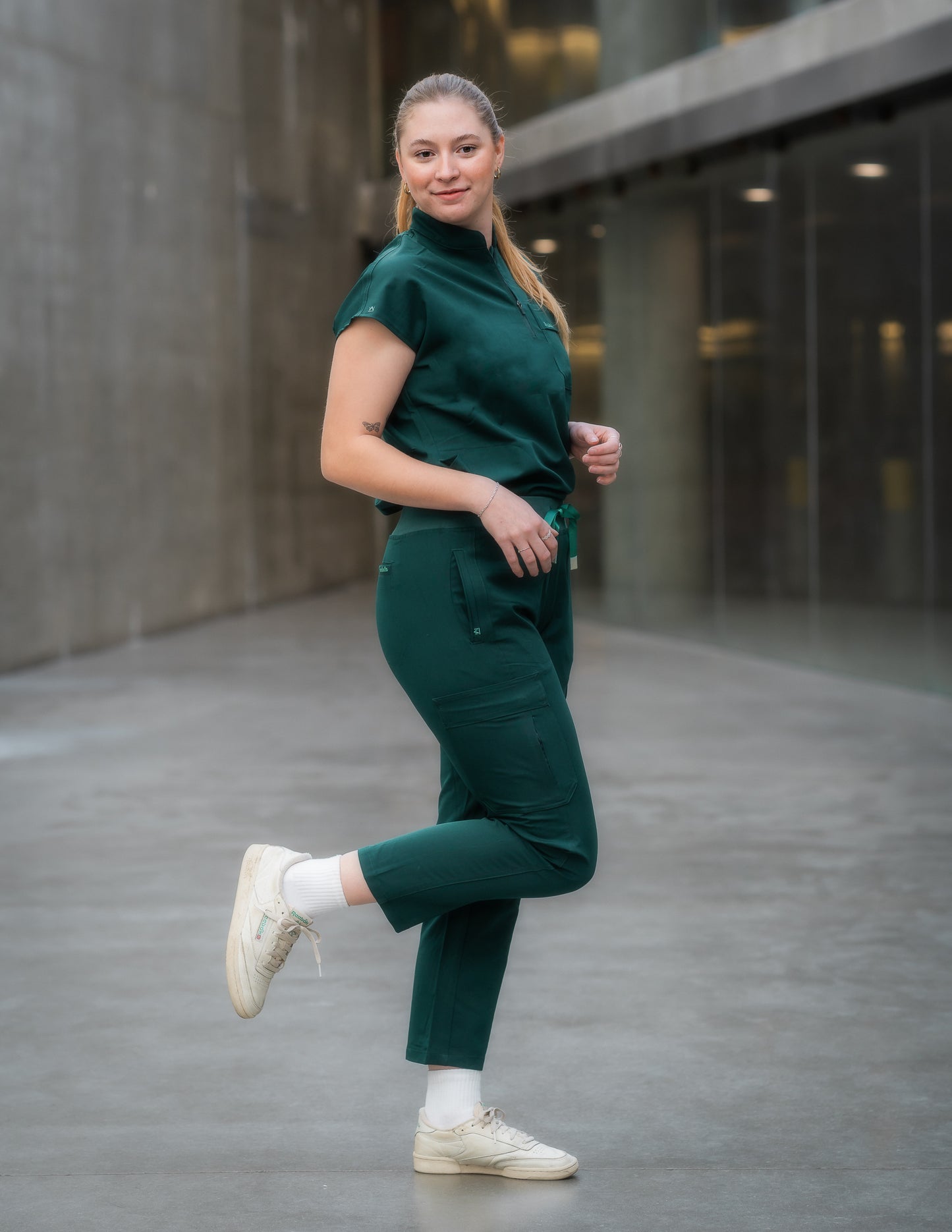 Premium Pro Petite Top Chinese Collar