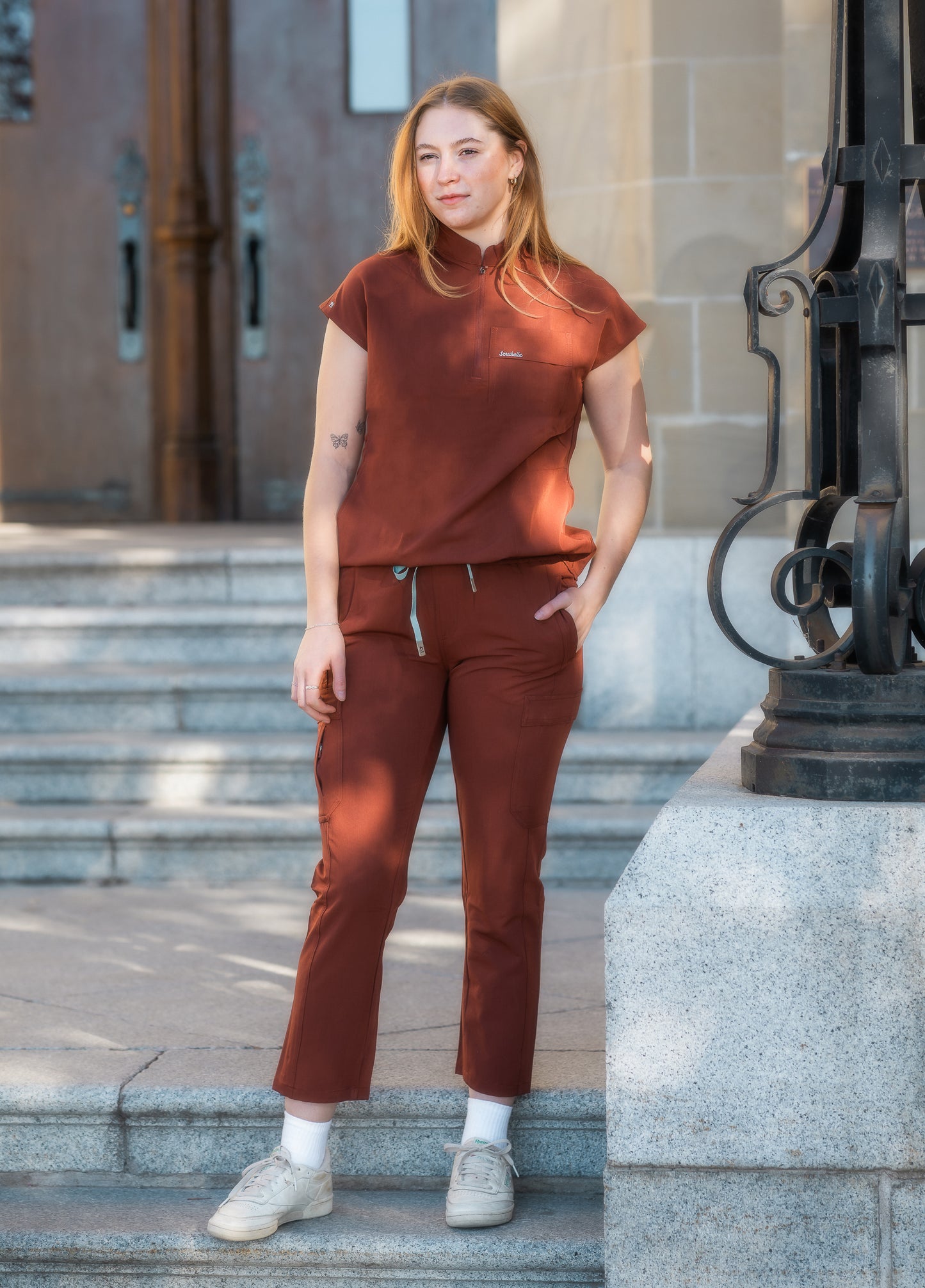 Premium Pro Petite Top Chinese Collar