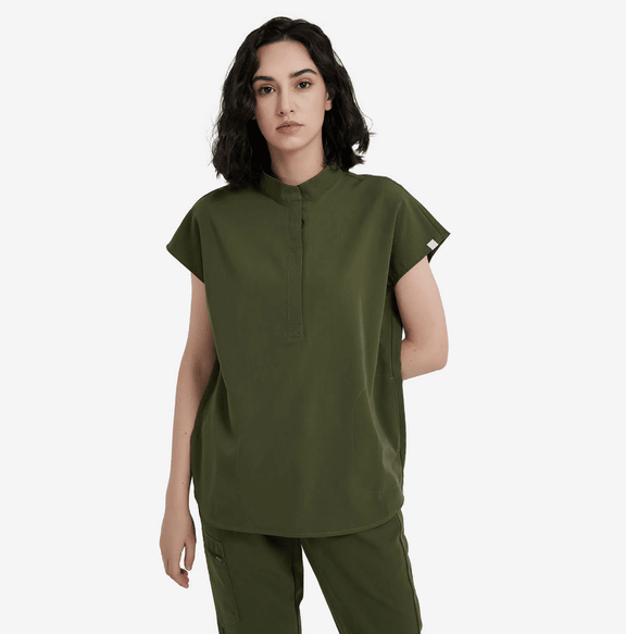 Premium Chinese Collar Women Top Regular Fit