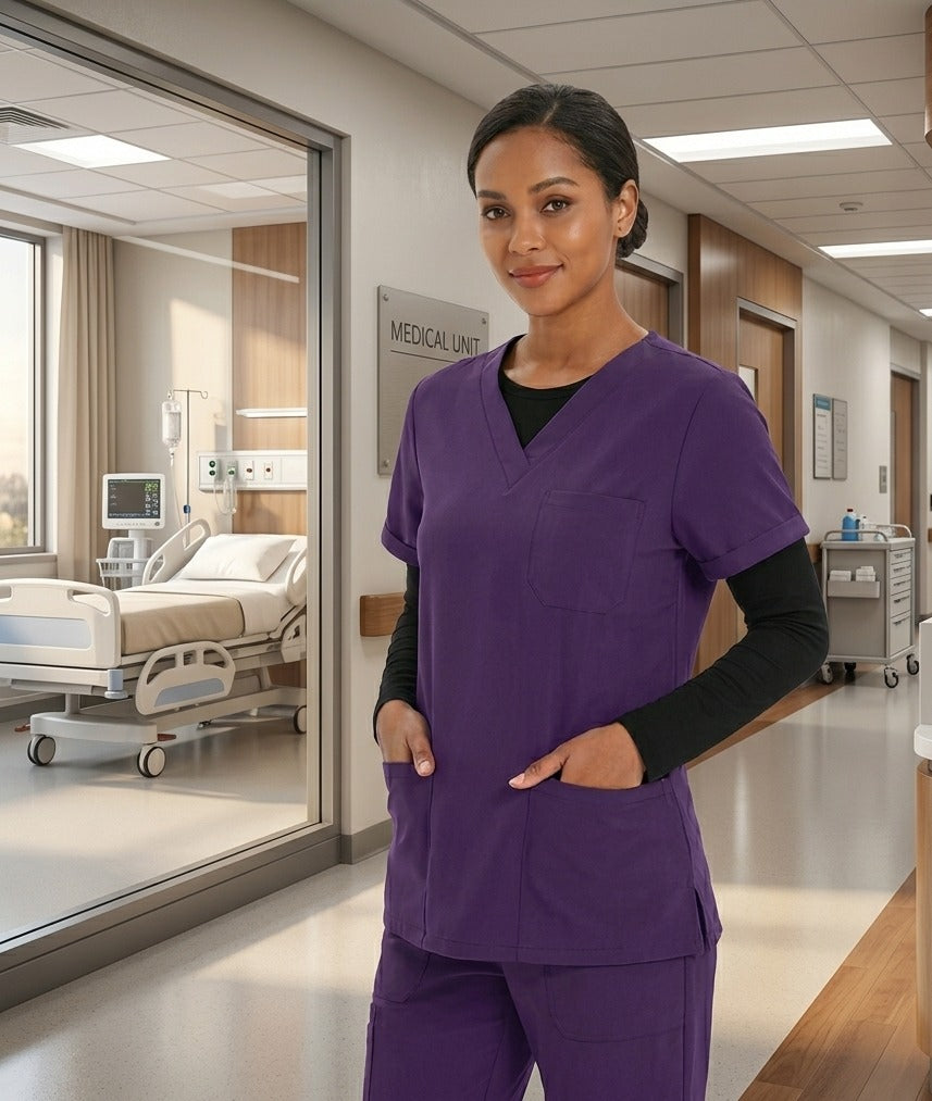 Premium V-neck paired with regular Jogger Pants