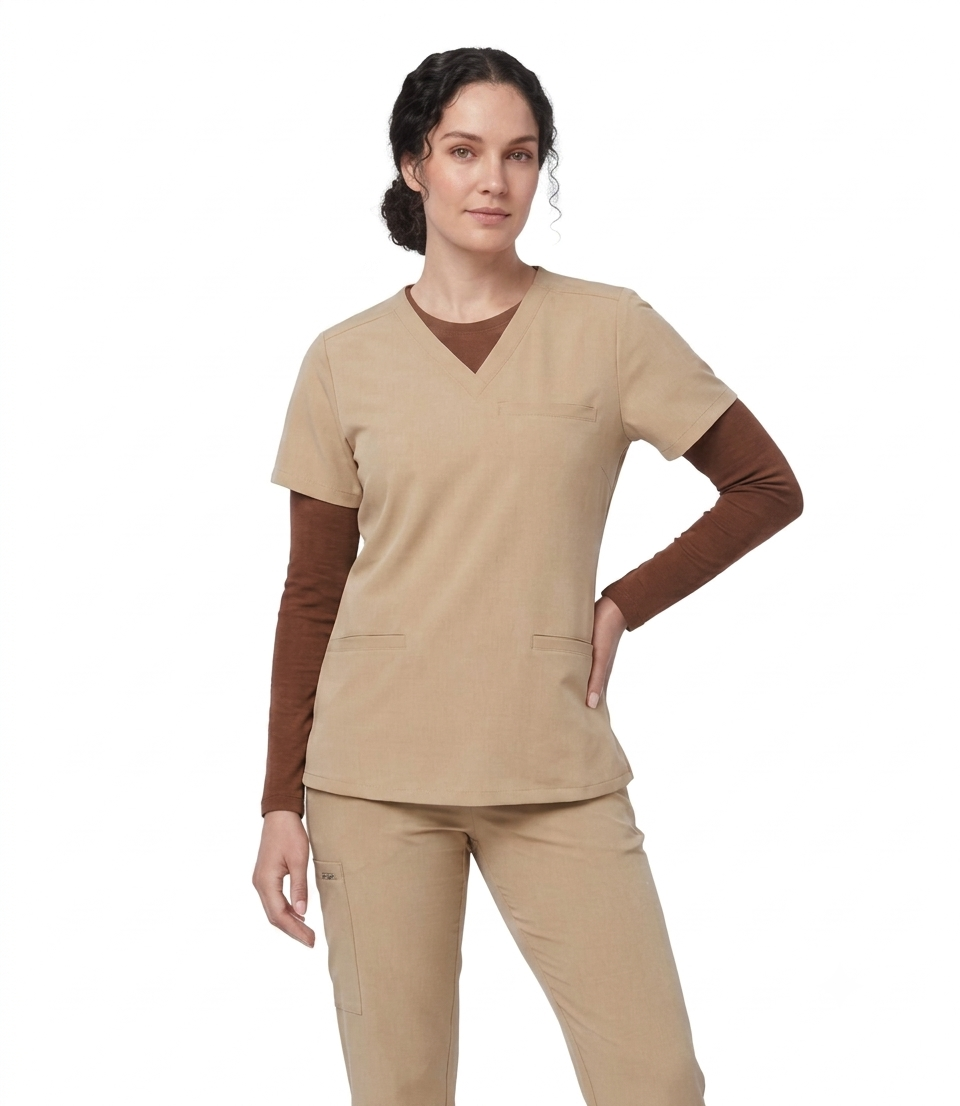 Premium V-neck paired with regular Jogger Pants