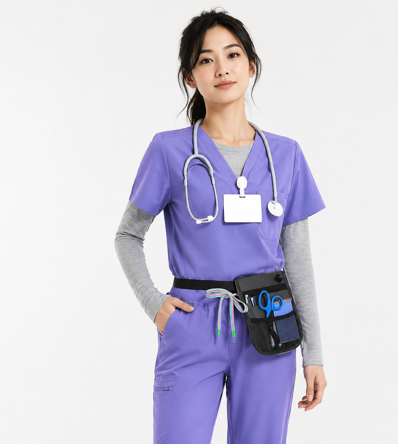Premium V-neck paired with regular Jogger Pants