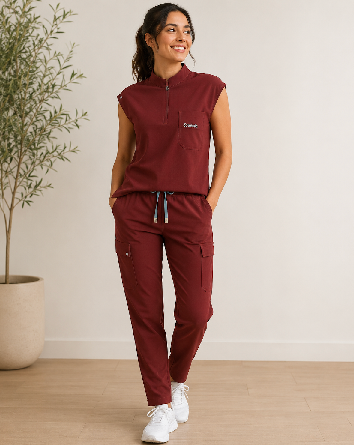 Premium Pro Petite Top Chinese Collar